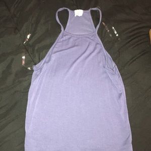 Halter blue  crop top